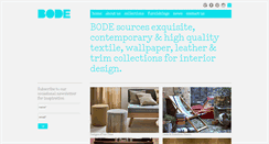 Desktop Screenshot of bode.com.sg
